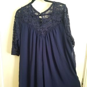 Navy Semi Formal Dress in 1X